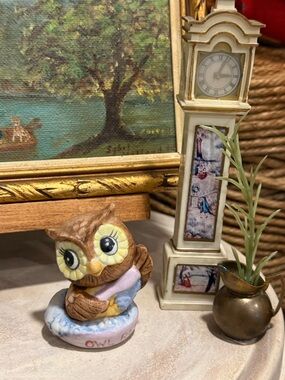 Vintage Owl Figurine Miniature